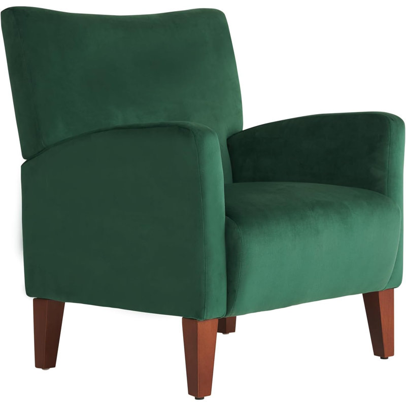 Swansboro Velvet Club Chair, Green