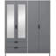 Roseanne 4 Door Wardrobe