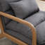 Fauteuil rembourré avec coussin lombaire Eimantas-98593156