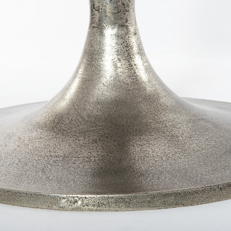 Table de salle à manger Roksana, Nickel antique brut, Hauteur du comptoir (hauteur de 36 po)