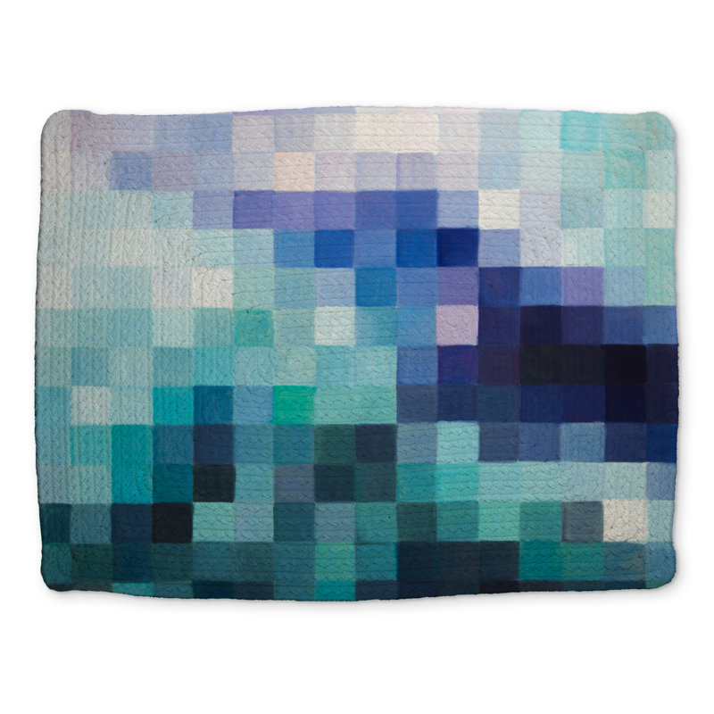 Pixelized Landscape Placemats | Abstract Shapes Home Decor