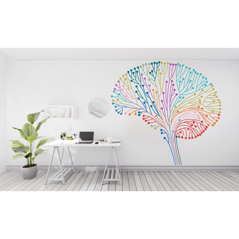 Adhésif décoratif de concept créatif, décalcomanie de technologie vinyle, autocollant de nom de société, décor de bureau, autocollant mural 287RS