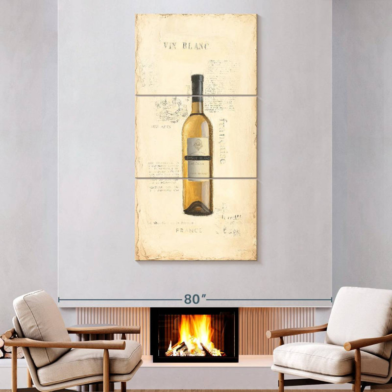 Vin Blanc, 80" H x 39" W