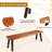 Steel Wood Outdoor Bench