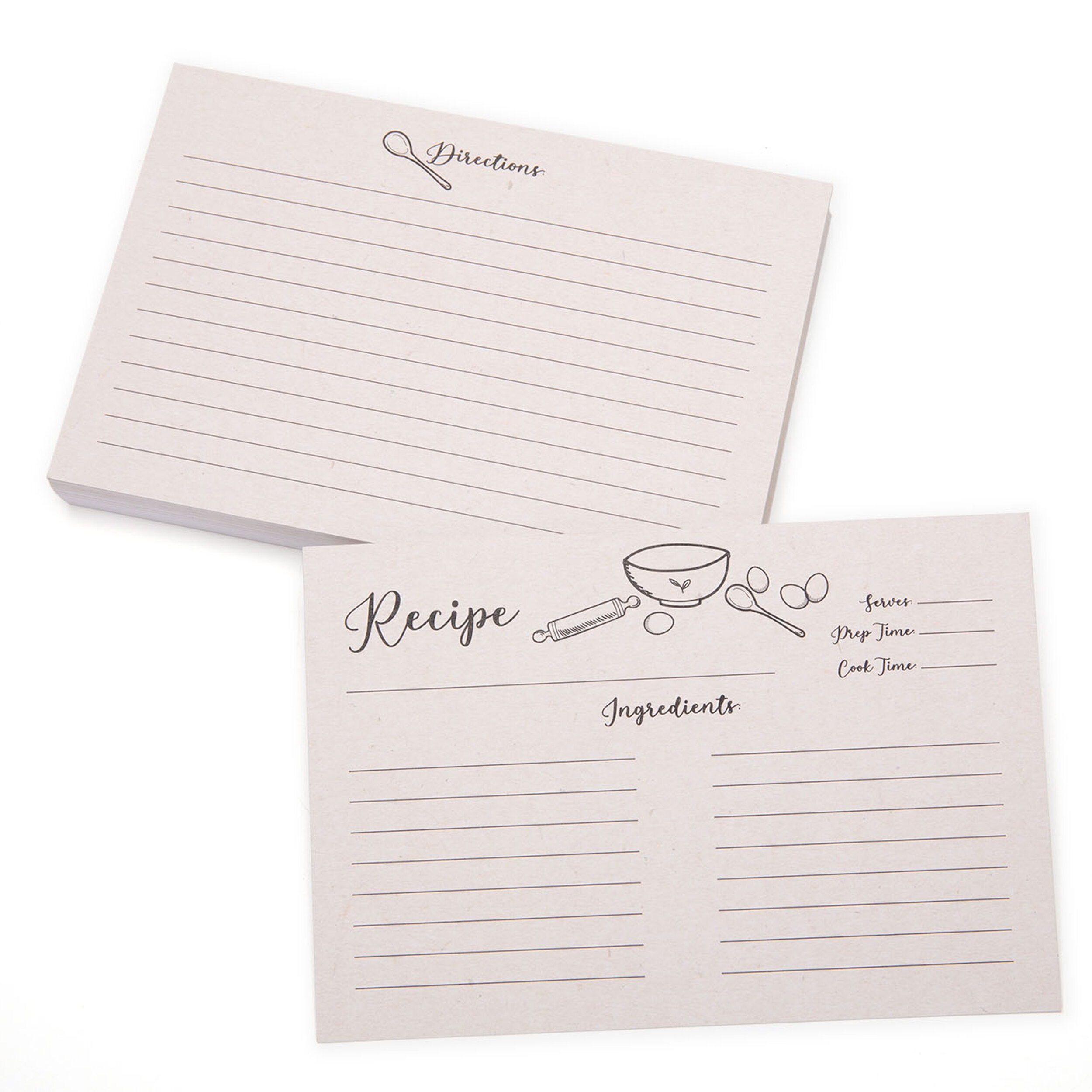 Outshine Premium Recipe Card Dividers 4x6 with Tabs (Set of 24