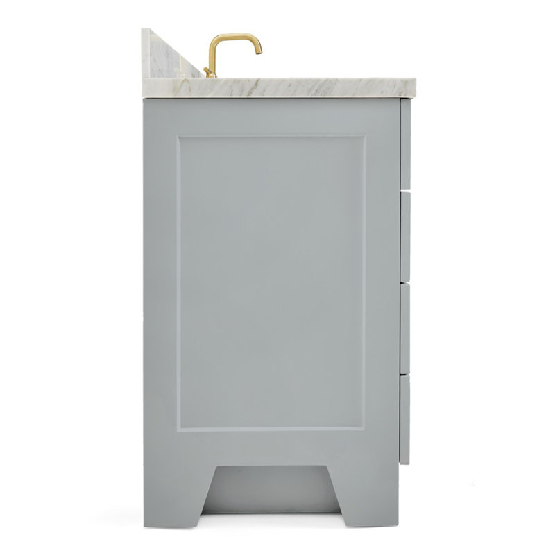 ARIEL TAYLOR 61 IN RECTANGLE SINK VANITY, Gray, Rectangle