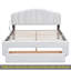 Grand lit plateforme tapissier Teddy-2131167597