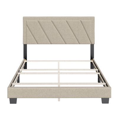 Lit plateforme tapissier Savona