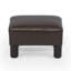 Repose-pieds rectangulaire en similicuir de 15 po de large Rayna-756746967