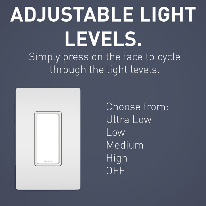 White Adjustable LED Full Night Light for Kids
