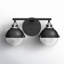 Kyoto 2 Light Seeded Dimmable Vanity Light