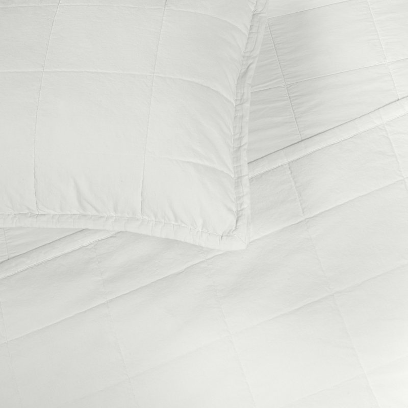 Ready-to-Bed Coverlet Set, Bone, Queen Bedspread + 2 Standard Shams