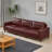 112" Luxury PU Leather Sofa for Living Room,Apartment,Upholstered Breathable Faux Leather PU Couch with Wood Legs, Burgundy-152329832