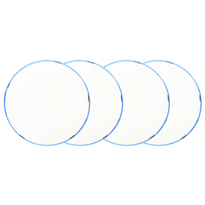 Assiette à salade en grès Canvas Home, Blanc