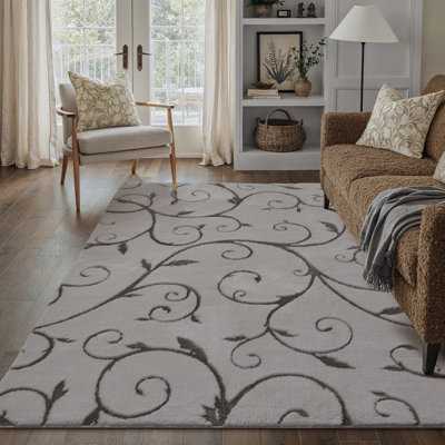 Tapis d'intérieur en velours de coton avec envers antidérapant Allover