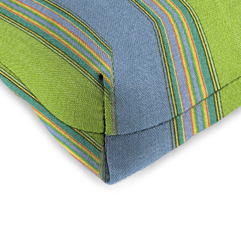 Outdoor Wicker Seat Cushion, Oasis Gem Floral Sunbrella®