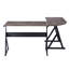 Mckain L-Shaped Metal Base Writing Desk