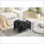 Table basse moderne en polyester pour salon / chambre à coucher, peu encombrante Assemblage facile en 10 à 20 minutes