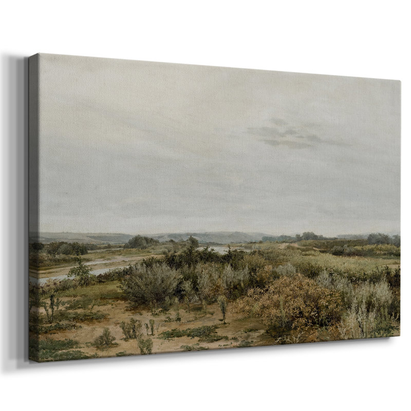 Paysage rétro - CMXL, H 9 po x l 13 po, Toile tendue