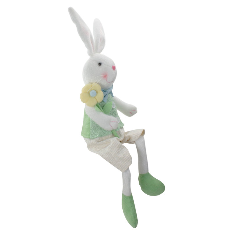 Lapin 24 po blanc et vert Lapin de Pâques et printemps