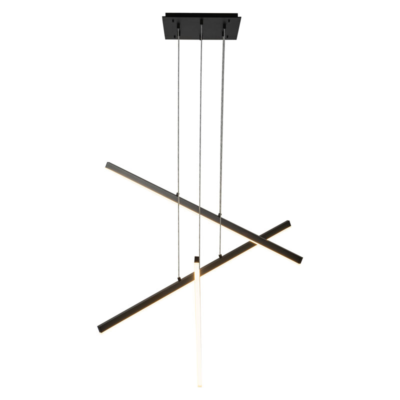 Vega 3 - Light LED Pendant, Black Matte