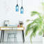 4.75"W Blountsville Textured Glass Pendant-414568955