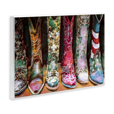 «Cowboy bottes», divers designs audacieux, art mural américain par Graffitee Studios