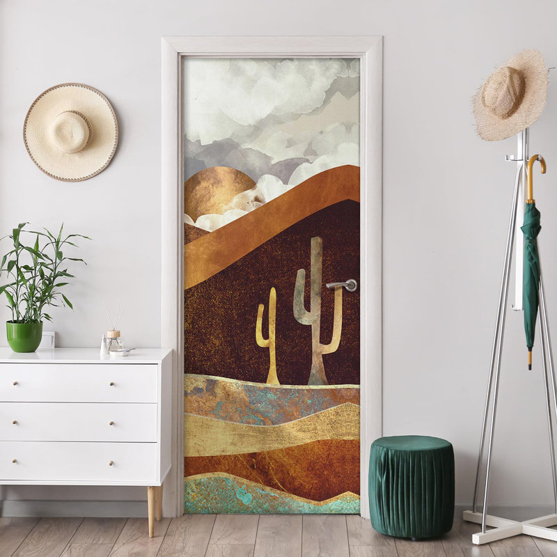 Abstract Mountains Peel & Stick Abstract Border, 96" L x 48" W