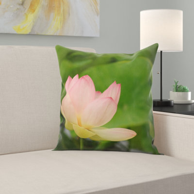 Water Lily Square Pillow Cover & Insert