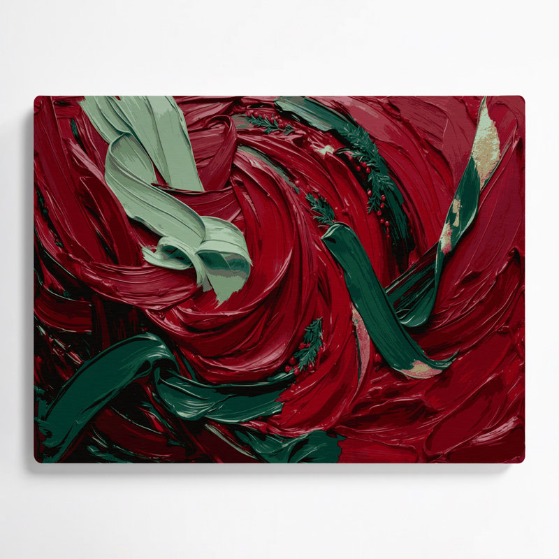 Art mural en métal rouge, H 8 po x l 10 po