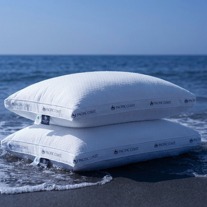 Oreiller rafraîchissant ajustable en duvet et plumes d'oie Pacific Coast, Paquet de 2, Standard