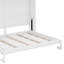 Grand lit escamotable avec tablettes et port USB