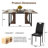 7-Piece Rectangle 71" Dining Table Sets With Adjustable Foot Pads For Dining Room, Restarant, Or Canteen