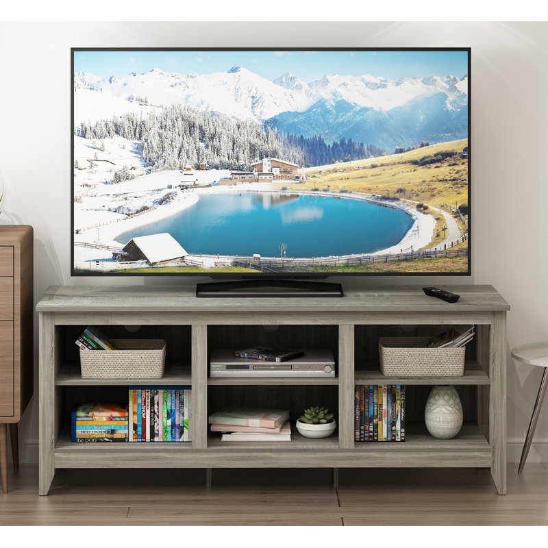 Amberboi TV Stand for TVs up to 65", French Oak Gray