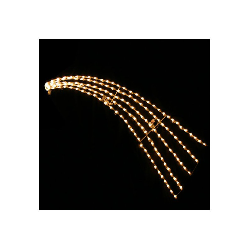 Étalage lumineux d'étoile filante