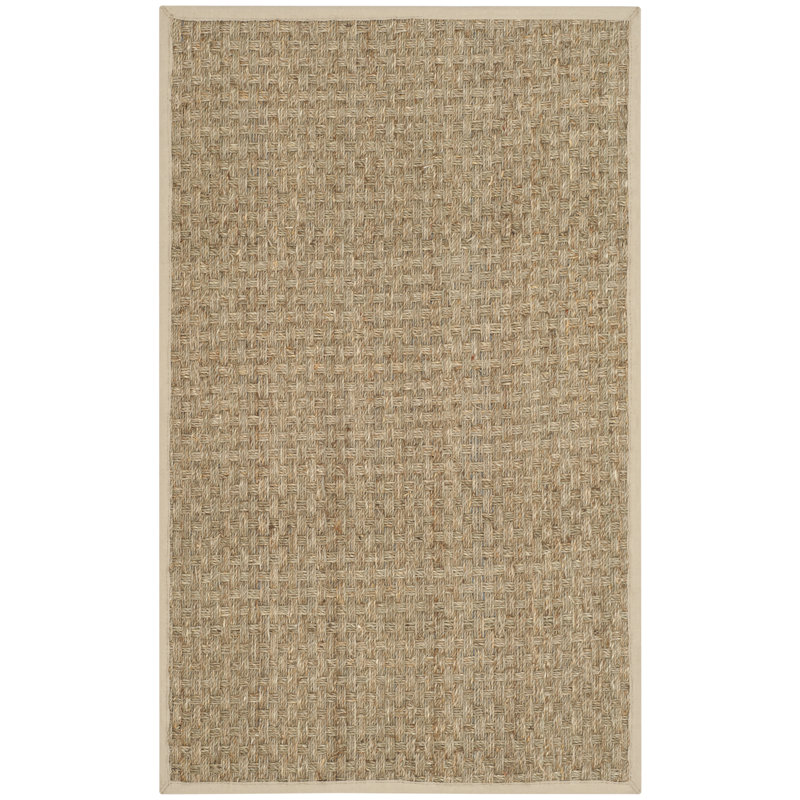 Tapis en fibres naturelles de ruppie maritime Dollard, Rectangulaire 3 pi x 5 pi