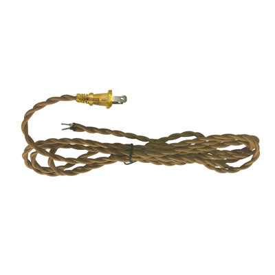 Cordon de lampe torsadée couvert de tissu