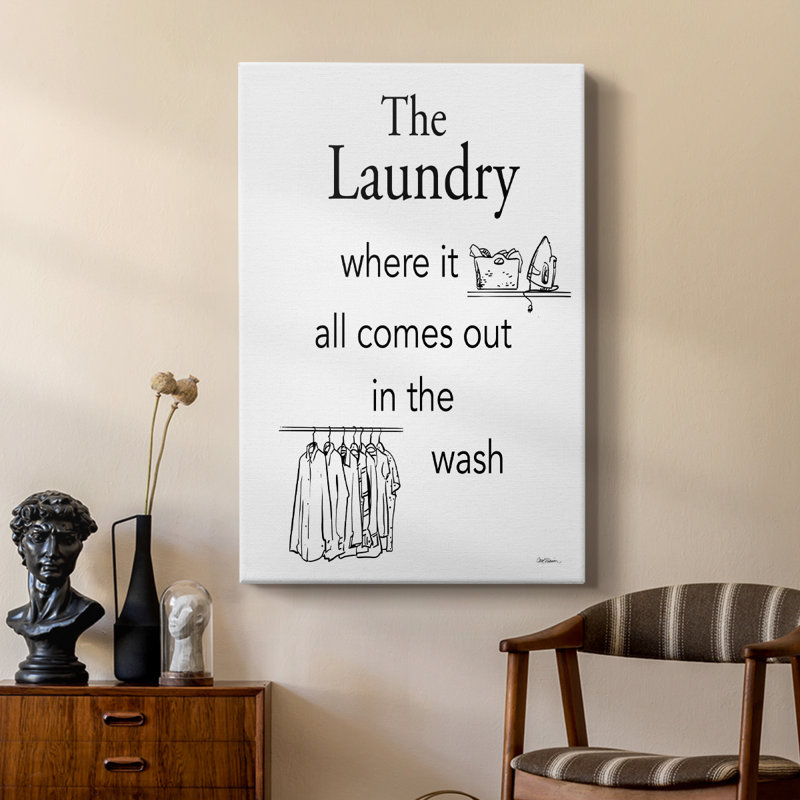 «Comes Out In The Wash» - galerie Cavas sur mesure, H 12 po x l 8 po