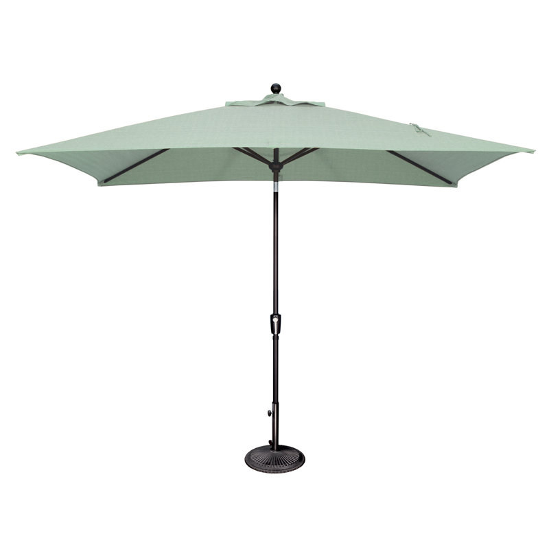 Parasol de marché rectangulaire 10 pi x 6,5 pi Launceston, Toile Sunbrella spa, Noir