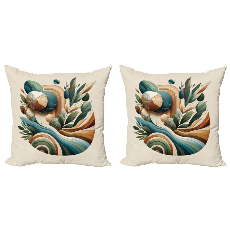 429407_Ambesonne Housse de coussin Monstera, H 24 po x l 24 po