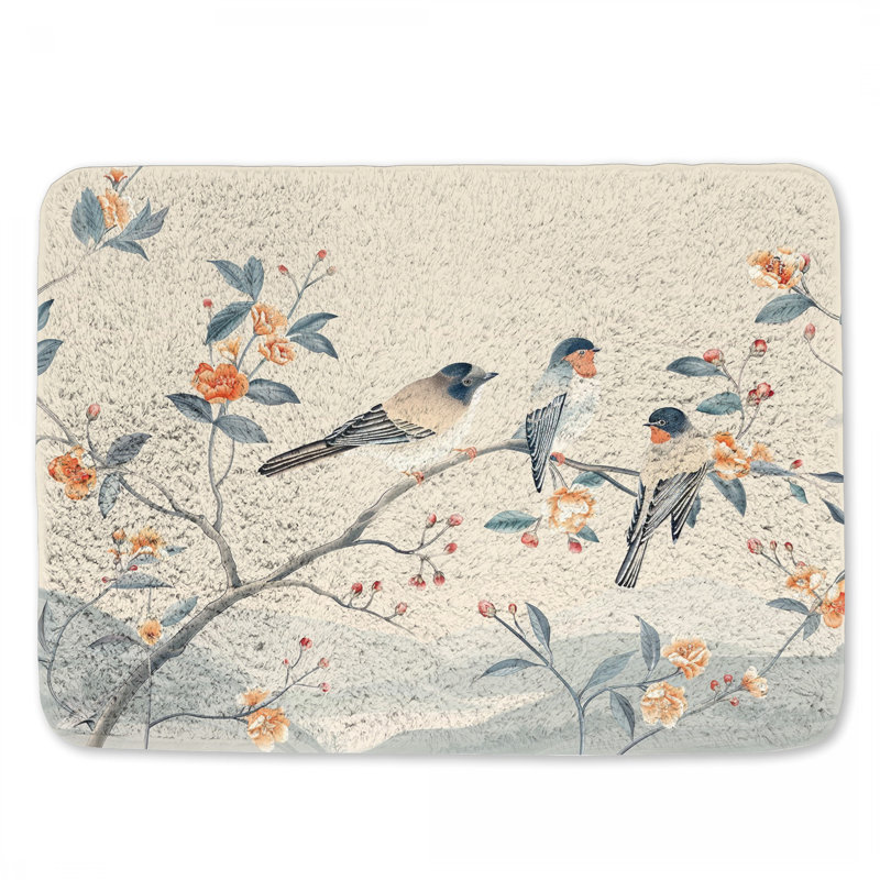 Tapis de bain en microfibre / microsuède Mashawna, L 17 po x L 24 po