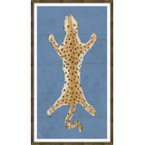 Leopard In Blue Print by Dana Gibson
