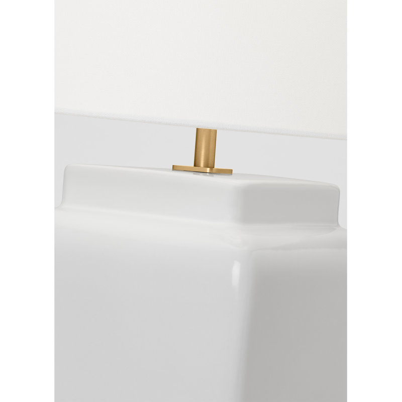 Lampe de table en céramique Rosetta, Blanc