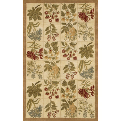 Wool Floral Indoor Rug