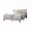 Lit tapissier en velours