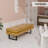 Naquanda Faux Leather Office Bench-1960066354