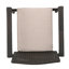 Chaise empilable, brun multi, avec coussin, météo, P 26,82 po, aucun assemblage requis empilable, H 35,93 po, requis