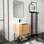 Meuble-lavabo autoportant de 24 po avec lavabo en résine BVA01124MP-1, (W99981917)