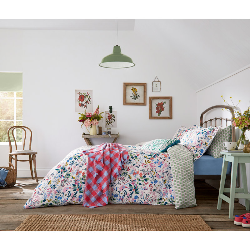 Botanical Bee Cotton Throw