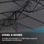Carrine 460cm Market Parasol-1851020542
